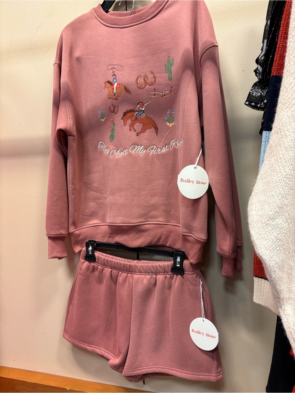 Juniors Pink Fleece Lounge Shorts